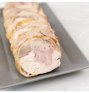 Chicken Roulade with Truffle Mousse